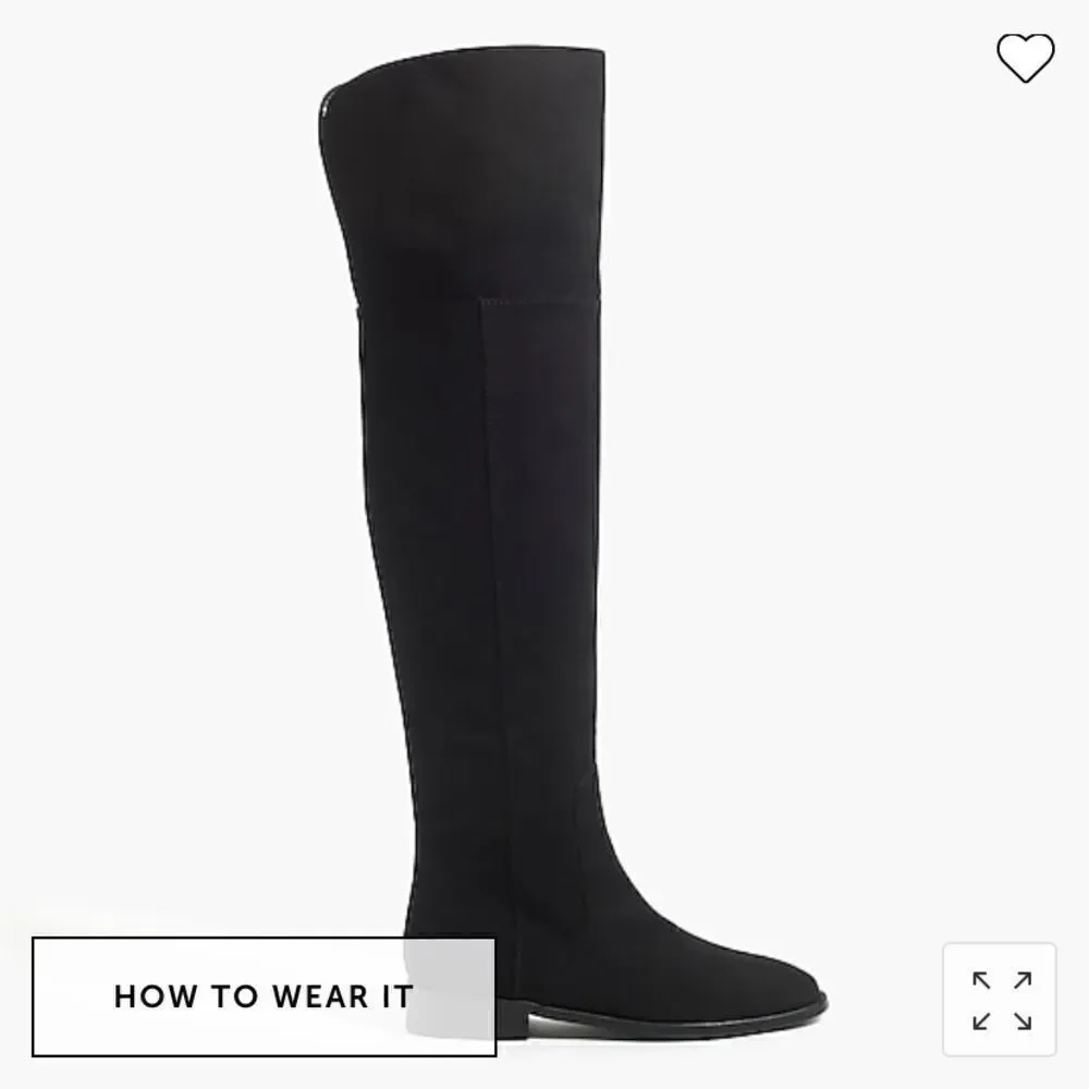J. Crew Factory  Over-the-knee microsuede boots Item AG056*
